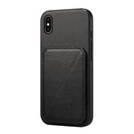 Custodia per telefono con doppio slot per scheda D04 in vitello texture, For iPhone 11, For iPhone 11 Pro, For iPhone X / XS, For iPhone XR, For iPhone XS Max, For iPhone 7 Plus / 8 Plus