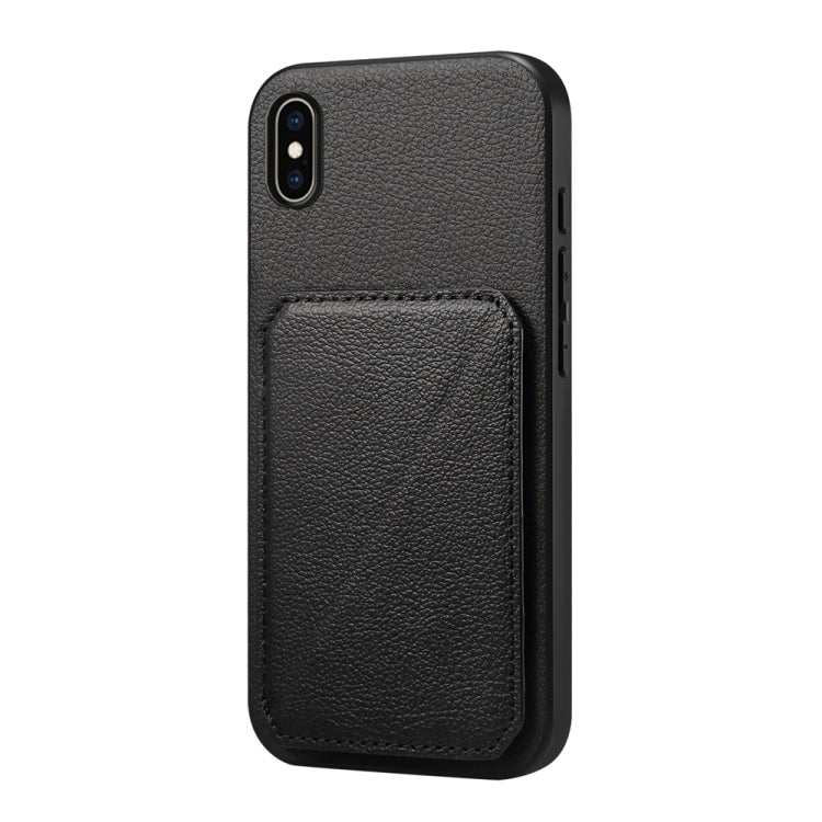 Custodia per telefono con doppio slot per scheda D04 in vitello texture, For iPhone 11, For iPhone 11 Pro, For iPhone X / XS, For iPhone XR, For iPhone XS Max, For iPhone 7 Plus / 8 Plus