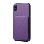 Custodia per telefono con doppio slot per scheda D04 in vitello texture, For iPhone 11, For iPhone 11 Pro, For iPhone X / XS, For iPhone XR, For iPhone XS Max, For iPhone 7 Plus / 8 Plus