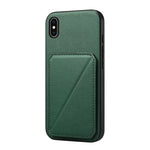 Custodia per telefono con doppio slot per scheda D04 in vitello texture, For iPhone 11, For iPhone 11 Pro, For iPhone X / XS, For iPhone XR, For iPhone XS Max, For iPhone 7 Plus / 8 Plus