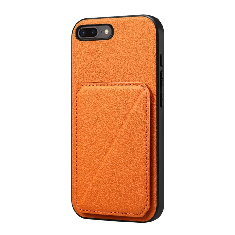 Custodia per telefono con doppio slot per scheda D04 in vitello texture, For iPhone 11, For iPhone 11 Pro, For iPhone X / XS, For iPhone XR, For iPhone XS Max, For iPhone 7 Plus / 8 Plus