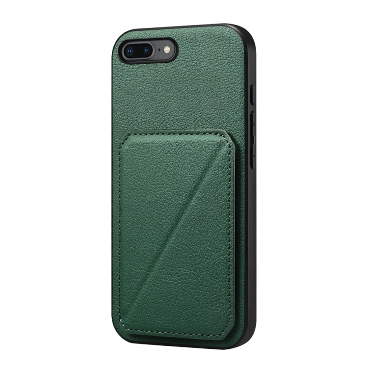 Custodia per telefono con doppio slot per scheda D04 in vitello texture, For iPhone 11, For iPhone 11 Pro, For iPhone X / XS, For iPhone XR, For iPhone XS Max, For iPhone 7 Plus / 8 Plus