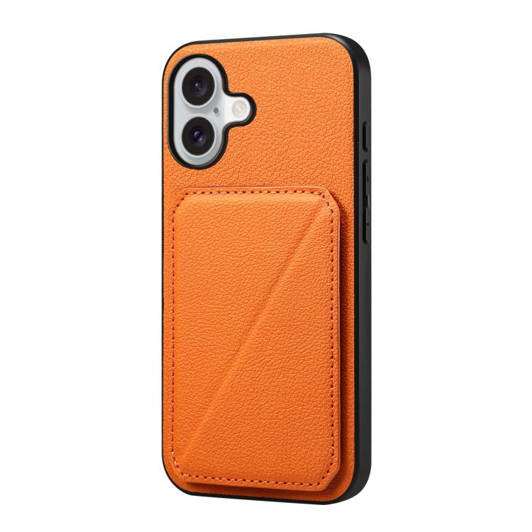 Custodia per telefono con doppio slot per scheda D04 in vitello texture, For iPhone 17 Pro Max, For iPhone 17 Pro, For iPhone 17, For iPhone Air, For iPhone 7 / 8 / SE 2022, For iPhone 16 Pro Max