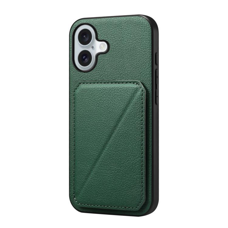 Custodia per telefono con doppio slot per scheda D04 in vitello texture, For iPhone 17 Pro Max, For iPhone 17 Pro, For iPhone 17, For iPhone Air, For iPhone 7 / 8 / SE 2022, For iPhone 16 Pro Max