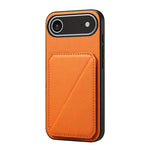 Custodia per telefono con doppio slot per scheda D04 in vitello texture, For iPhone 17 Pro Max, For iPhone 17 Pro, For iPhone 17, For iPhone Air, For iPhone 7 / 8 / SE 2022, For iPhone 16 Pro Max