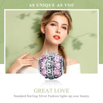 Ciondolo in argento sterling S925 Grande amore perline Accessori per collana braccialetto fai-da-te
