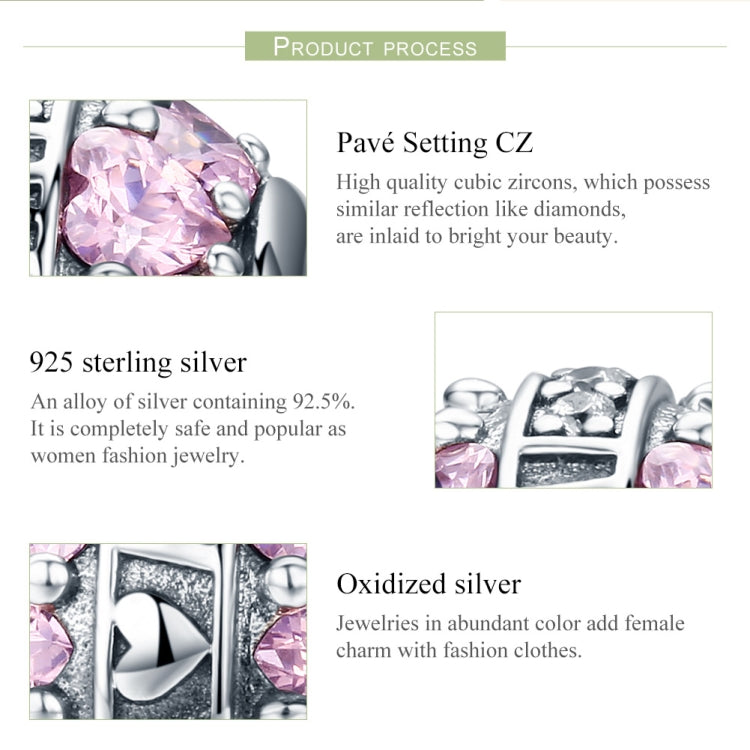 Ciondolo in argento sterling S925 Grande amore perline Accessori per collana braccialetto fai-da-te