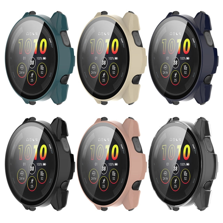 Custodia protettiva per orologio integrata in PC + pellicola temperata, For Garmin Forerunner 165 / 165 Music