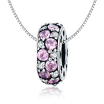 Accessori per collana braccialetto fai-da-te con ciondolo in argento sterling S925 con battito cardiaco