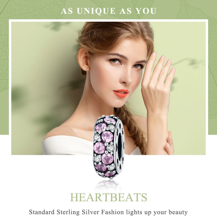 Accessori per collana braccialetto fai-da-te con ciondolo in argento sterling S925 con battito cardiaco