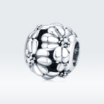 Accessori per collana braccialetto fai-da-te con perline semplici in argento sterling S925
