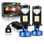 N4 1 paio di fari con lente LED bifocale mini H4 per auto, N4