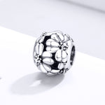 Accessori per collana braccialetto fai-da-te con perline semplici in argento sterling S925