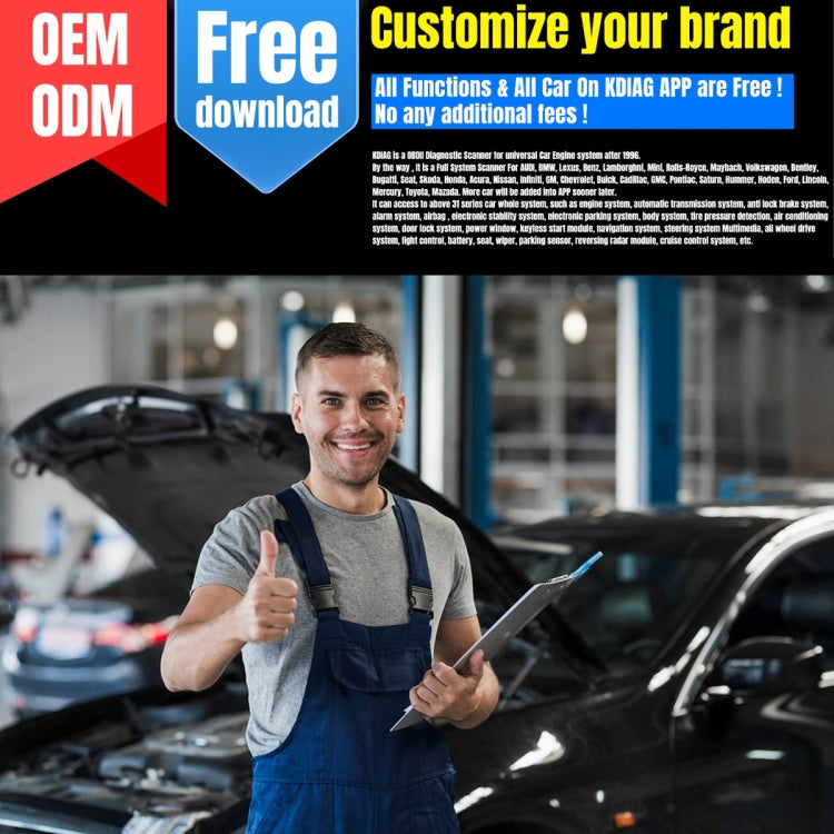KONNWEI K DIAG Scanner diagnostico del sistema completo per auto OBDII, K DIAG