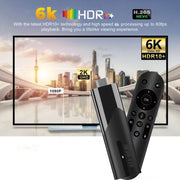 M98-Y10 Allwinner H618 Quad-Core ARM Cortex A53 6K HD Android TV Stick, 2GB+16GB