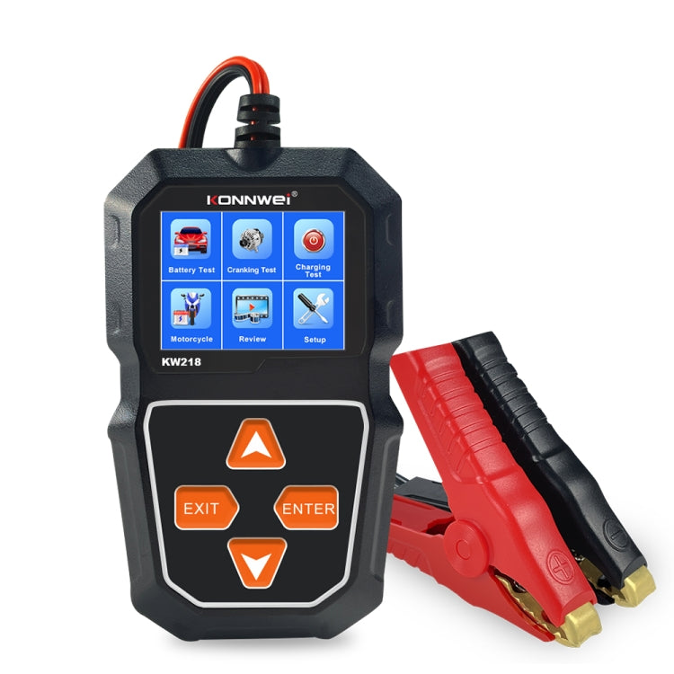 Tester per batteria per auto con schermo a colori KONNWEI KW218 da 2,4 pollici, KW218