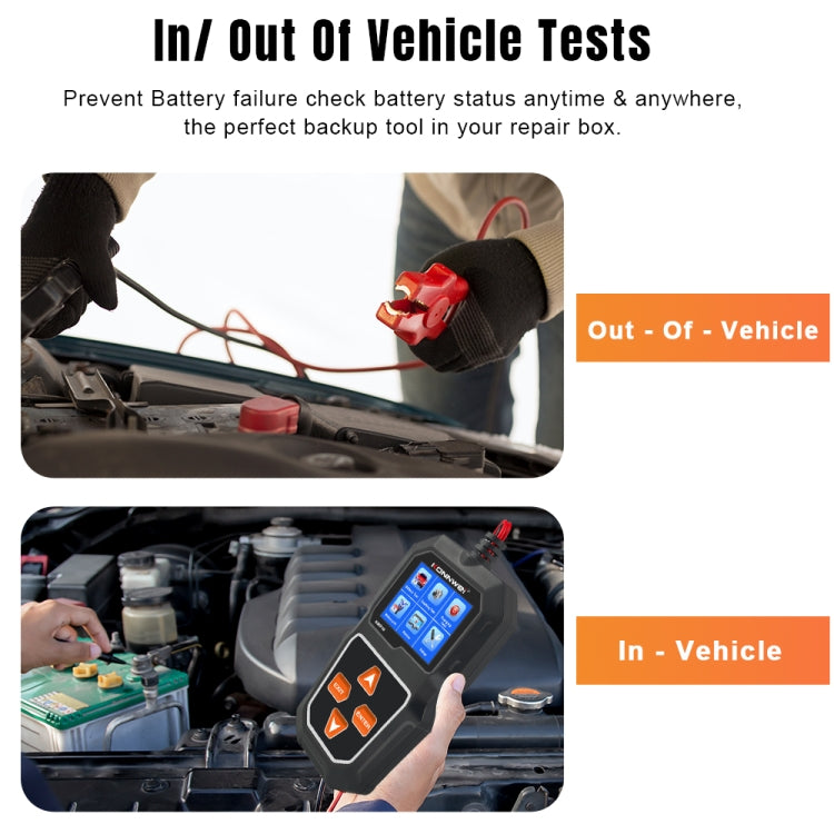 Tester per batteria per auto con schermo a colori KONNWEI KW218 da 2,4 pollici, KW218