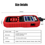 KONNWEI KW851 Ripristino della luce di servizio dell'olio dello strumento diagnostico per scanner OBDll per auto 2 in 1, KW851
