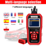 KONNWEI KW851 Ripristino della luce di servizio dell'olio dello strumento diagnostico per scanner OBDll per auto 2 in 1, KW851
