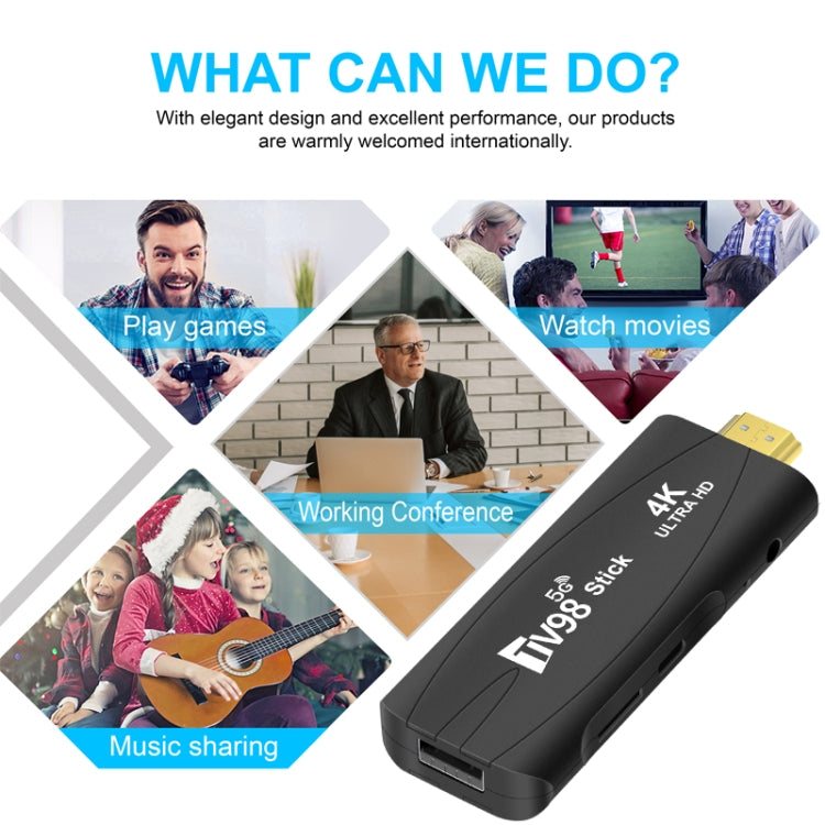 TV Stick Android 12 Rockchip 3228A Quad Core 4K 4GB RAM 32GB