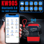 KONNWEI KW905 Bluetooth 5.0 Scanner OBD2 per auto Supporta Android e iOS, KW905