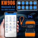 KONNWEI KW906 Bluetooth 5.0 Scanner OBD2 per auto Supporta Android e iOS, KW906