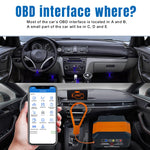 KONNWEI KW906 Bluetooth 5.0 Scanner OBD2 per auto Supporta Android e iOS, KW906