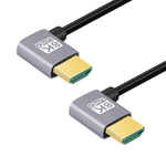 Cavo adattatore audio video HD a doppio gomito da HDMI maschio a HDMI maschio, 0.5m, 1m
