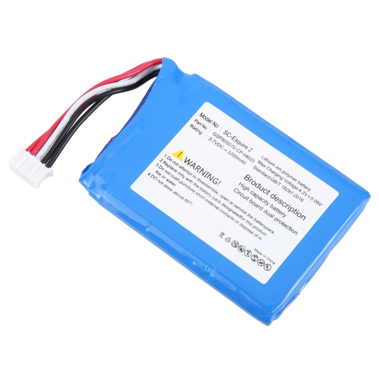 Replacement Battery 3200mAh, For Harman/Kardon Esquire 2 CP-HK03 GSP805070, For Harman Kardon GSP1029102 01 3000mAh