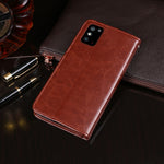 Custodia portafoglio in pelle effetto Crazy Horse per Xiaomi Redm