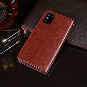 idewei Custodia in pelle a vibrazione orizzontale Crazy Horse Texture con supporto e slot per carte e portafoglio, For Huawei Honor X10 Max, For Xiaomi Redmi 9C, For Xiaomi Redmi 10X Pro 5G