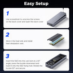 Custodia SSD ORICO CNM2-U4 USB4 M.2 NVMe da 40 Gbps, CNM2-U4