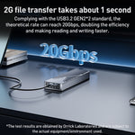 Custodia SSD ORICO CNM2-G20 da 20 Gbps M.2 NVMe, CNM2-G20