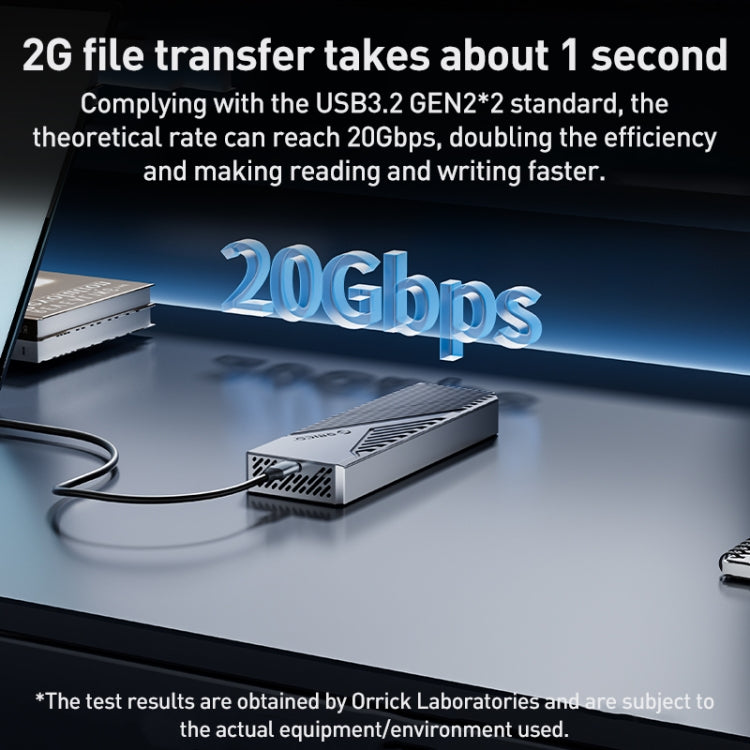 Custodia SSD ORICO CNM2-G20 da 20 Gbps M.2 NVMe, CNM2-G20