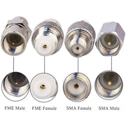 Set di adattatori 4 in 1 da SMA a FME, 4 in 1 SMA to FME