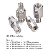 Set di adattatori 4 in 1 da SMA a FME, 4 in 1 SMA to FME