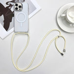 Custodia magnetica MagSafe per PC + telefono in TPU con cordino, For iPhone 16, For iPhone 15 Pro Max