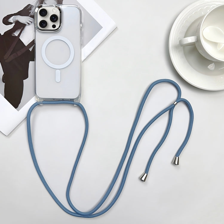 Custodia magnetica MagSafe per PC + telefono in TPU con cordino, For iPhone 15 Pro, For iPhone 15 Plus