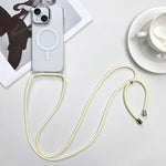 Custodia magnetica MagSafe per PC + telefono in TPU con cordino, For iPhone 15, For iPhone 14 Plus