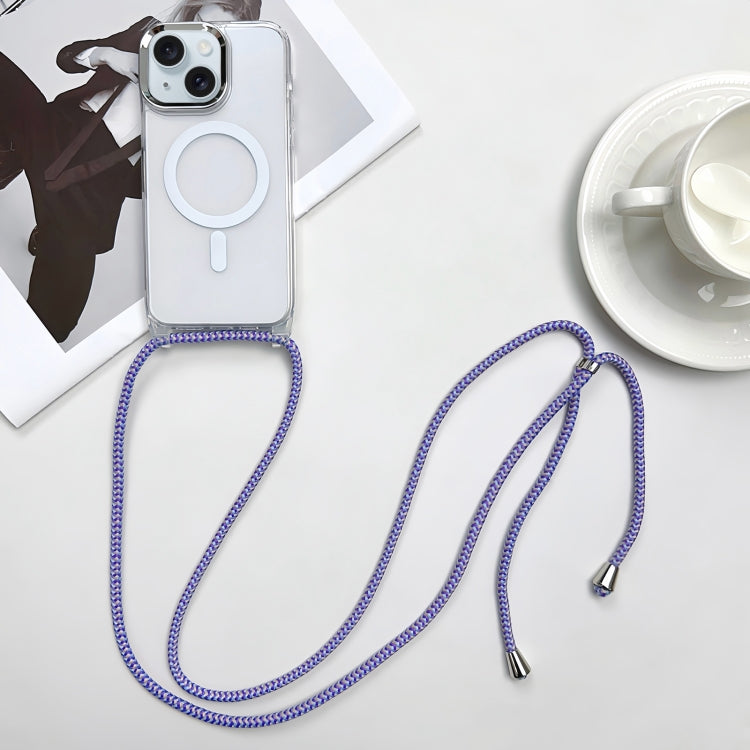 Custodia magnetica MagSafe per PC + telefono in TPU con cordino, For iPhone 15, For iPhone 14 Plus