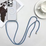 Custodia magnetica MagSafe per PC + telefono in TPU con cordino, For iPhone 12, For iPhone 12 Pro Max