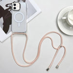 Custodia magnetica MagSafe per PC + telefono in TPU con cordino, For iPhone 12 Pro, For iPhone 11 Pro Max, For iPhone 11