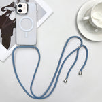 Custodia magnetica MagSafe per PC + telefono in TPU con cordino, For iPhone 12 Pro, For iPhone 11 Pro Max, For iPhone 11