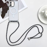 Custodia magnetica MagSafe per PC + telefono in TPU con cordino, For iPhone 12 Pro, For iPhone 11 Pro Max, For iPhone 11