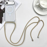 Custodia magnetica MagSafe per PC + telefono in TPU con cordino, For iPhone Air, For iPhone 16 Pro Max