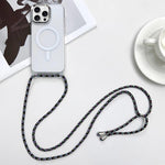 Custodia magnetica MagSafe per PC + telefono in TPU con cordino, For iPhone Air, For iPhone 16 Pro Max