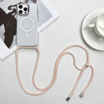 Custodia magnetica MagSafe per PC + telefono in TPU con cordino, For iPhone 16 Pro, For iPhone 16 Plus