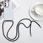 Custodia magnetica MagSafe per PC + telefono in TPU con cordino, For iPhone 16, For iPhone 15 Pro Max