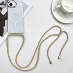 Custodia magnetica MagSafe per PC + telefono in TPU con cordino, For iPhone 17e / 16e, For iPhone 17 Pro Max
