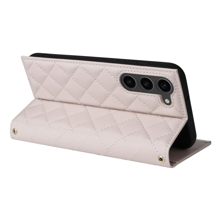 Custodia per telefono in pelle con ventosa rombica a tracolla, For Samsung Galaxy S23+ 5G, For Samsung Galaxy S23 5G, For Samsung Galaxy S20 FE, For Samsung Galaxy S22 Ultra 5G